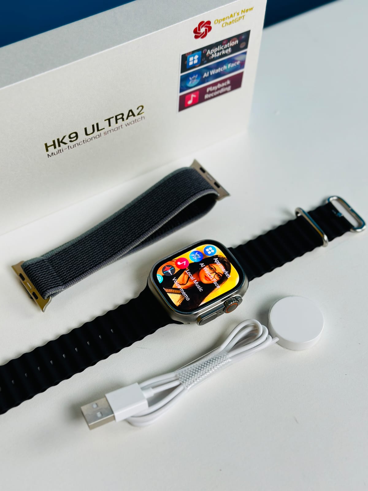 HK9 Ultra 2nd gen AMOLED Smart Watch with ChatGPT 2.0 - Sharabir.com